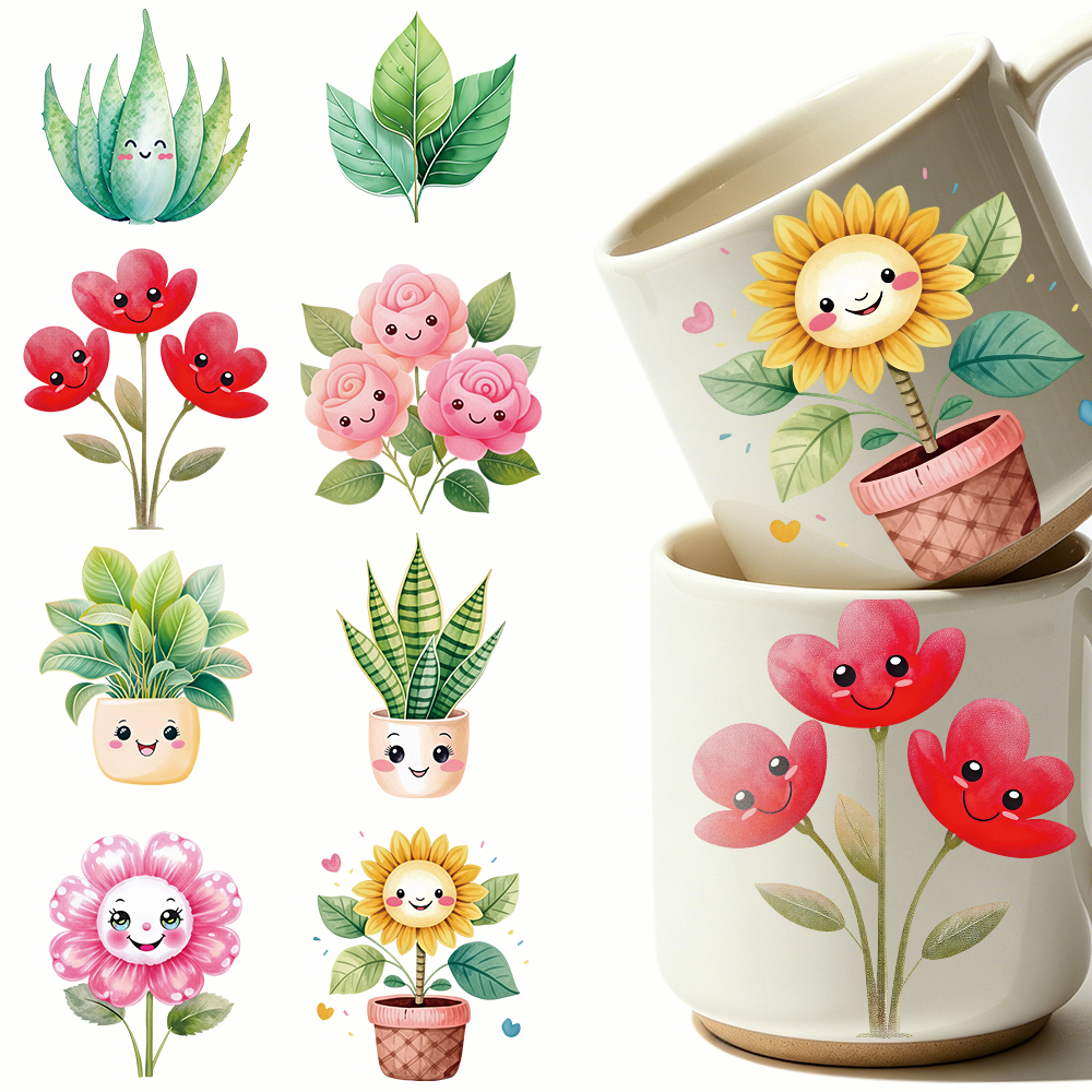 8pcs Aloe Vera Sunflower UV DT - Aloe Vera Pot บทวิจารณ์และราคา