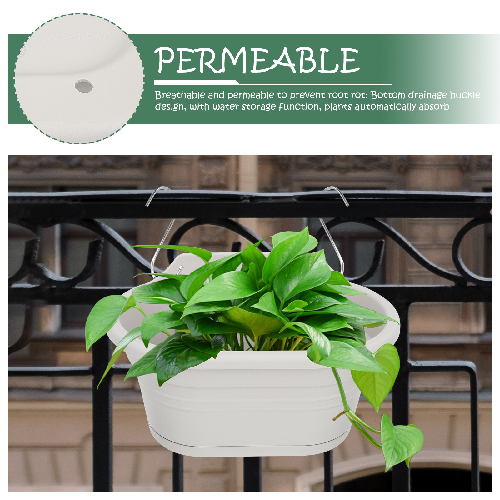 1Set Wall Hanging Flower Pot S - Spider Plant Hanging บทวิจารณ์และราคา