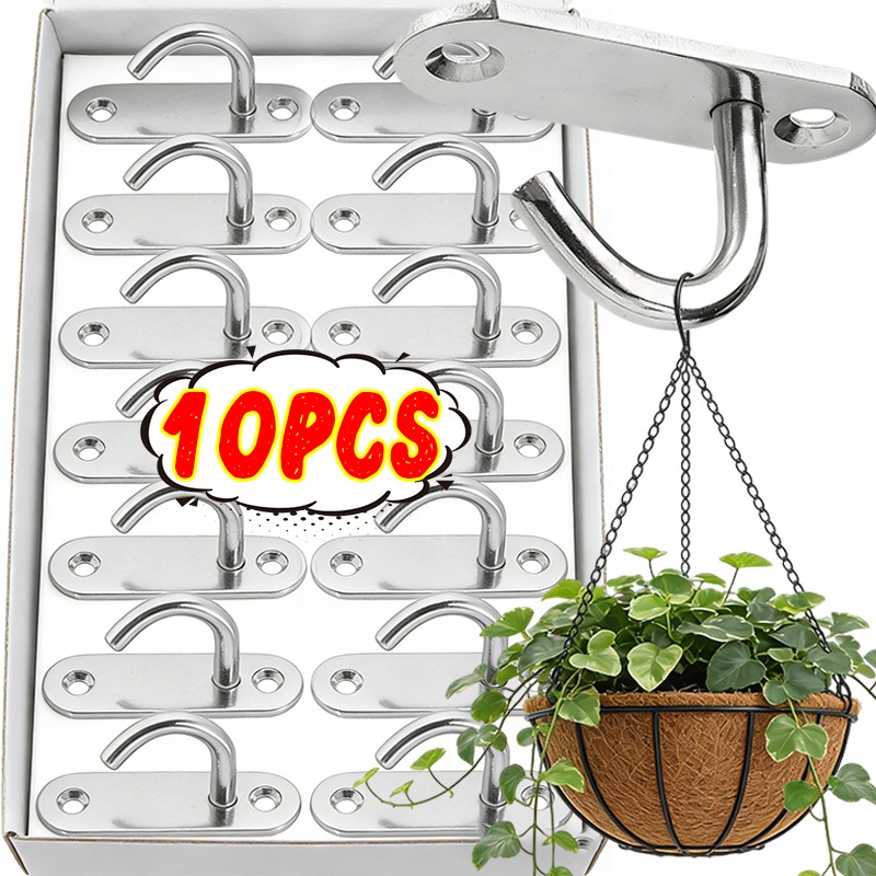 10/1pcs Heavy Duty J Hooks Sta - Spider Plant Hanging บทวิจารณ์และราคา