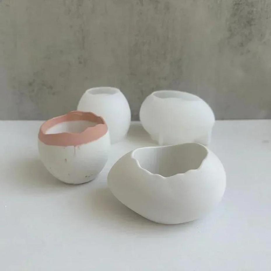 Plaster Handmade Mold Egg-shap - Echeveria Succulent บทวิจารณ์และราคา