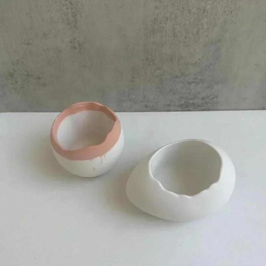 Plaster Handmade Mold Egg-shap - Echeveria Succulent บทวิจารณ์และราคา