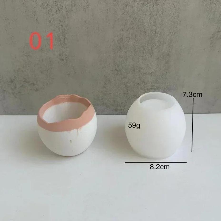 Plaster Handmade Mold Egg-shap - Echeveria Succulent บทวิจารณ์และราคา