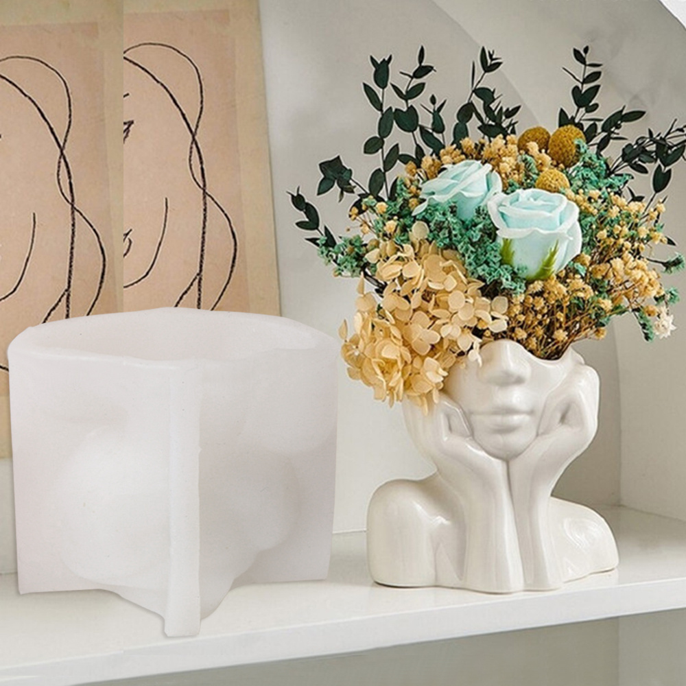 Abstract Face Planter Pot Sili - Echeveria Succulent บทวิจารณ์และราคา
