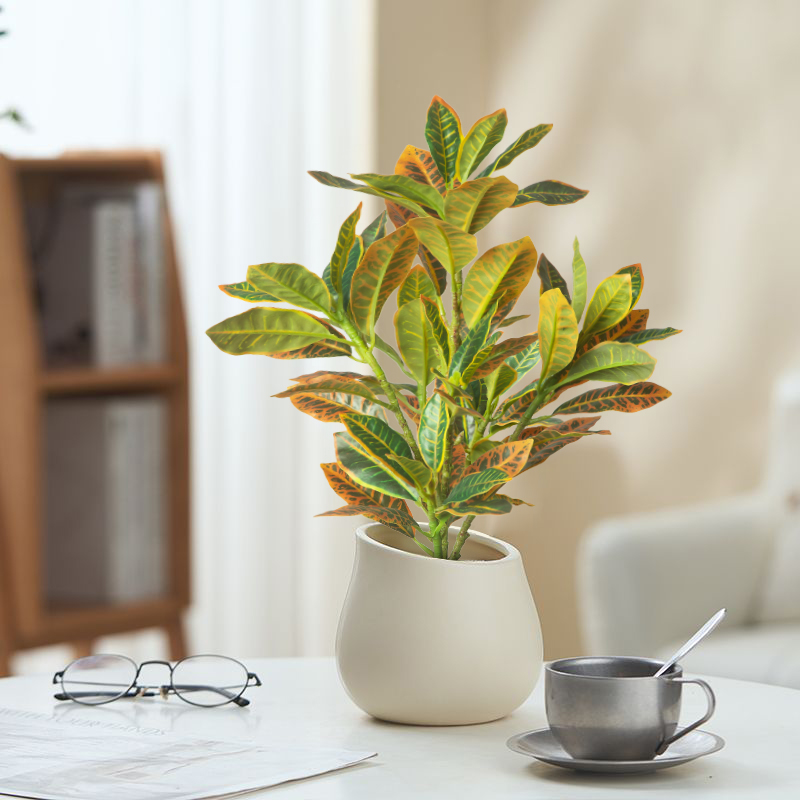 24-41cm Artificial Plants Fake - Ficus Lyrata Tree บทวิจารณ์และราคา