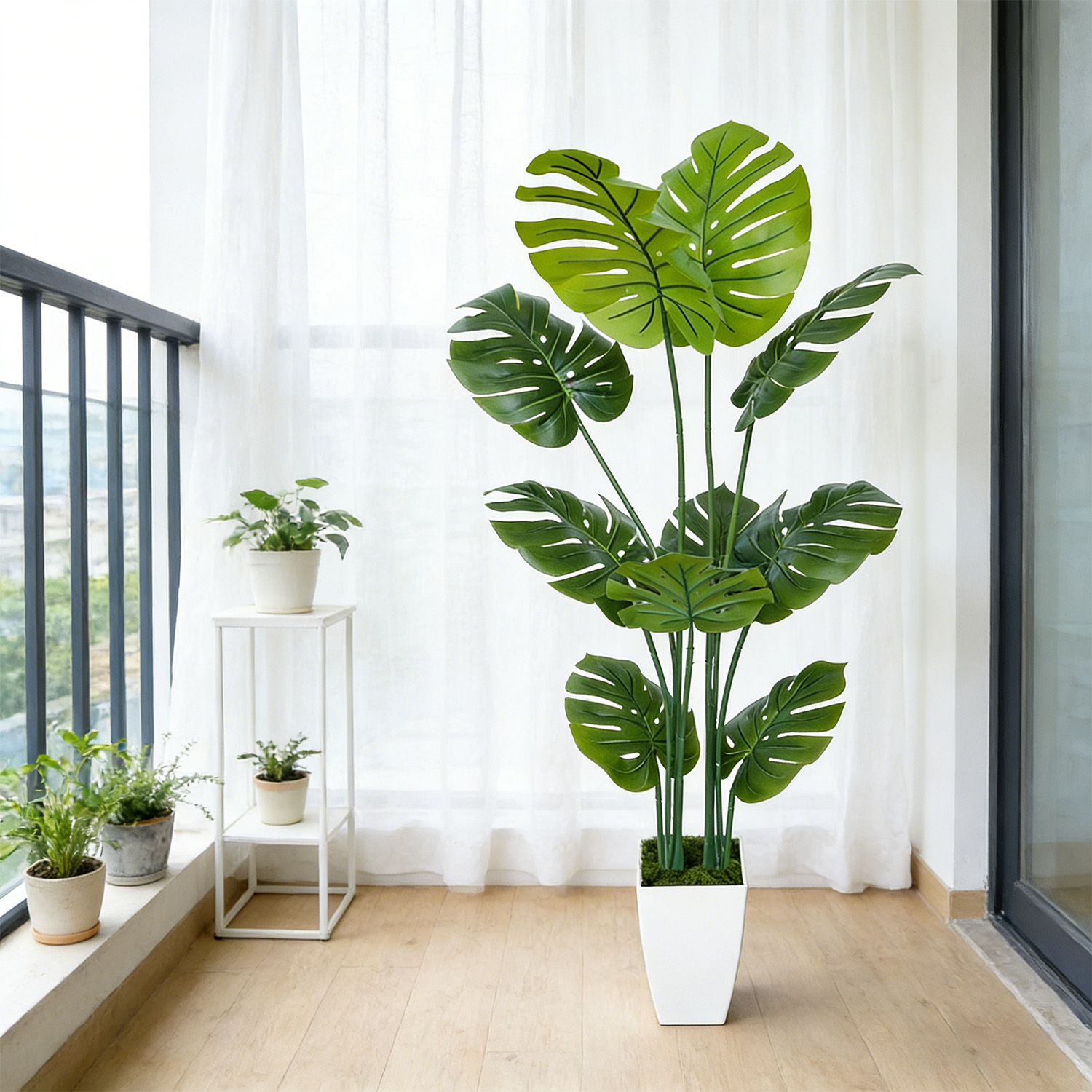 140Cm/4.6Ft Artificial Monster - Dracaena Marginata บทวิจารณ์และราคา