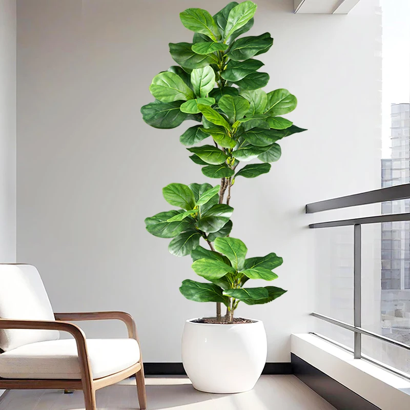2-4.9FT Large Artificial Ficus - Ficus Lyrata Tree บทวิจารณ์และราคา
