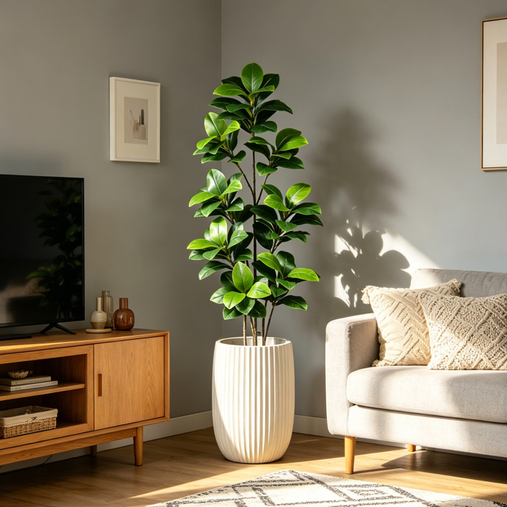 74-140cm Large Artificial Bany - Ficus Lyrata Tree บทวิจารณ์และราคา